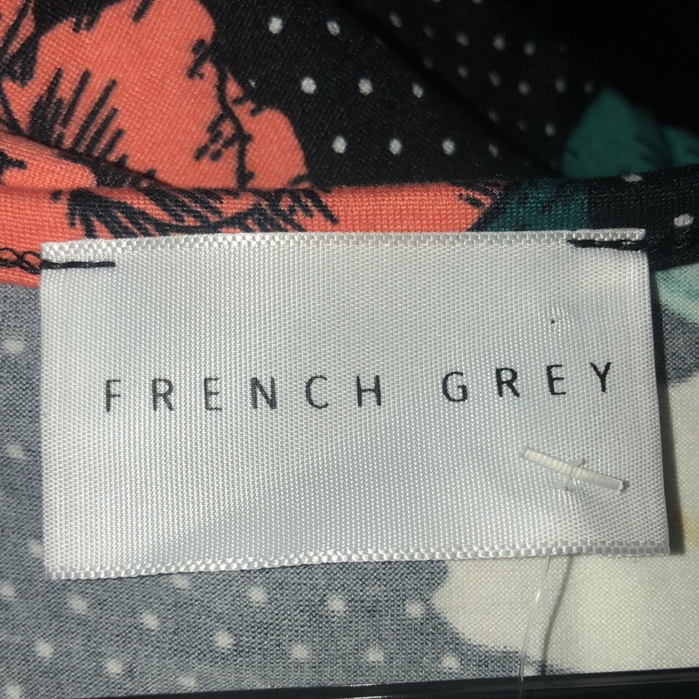French Grey Women’s Floral Shift Dress - Picture 7 of 8